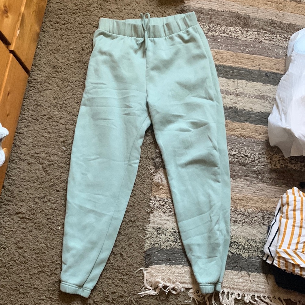 Light green sweatpants
